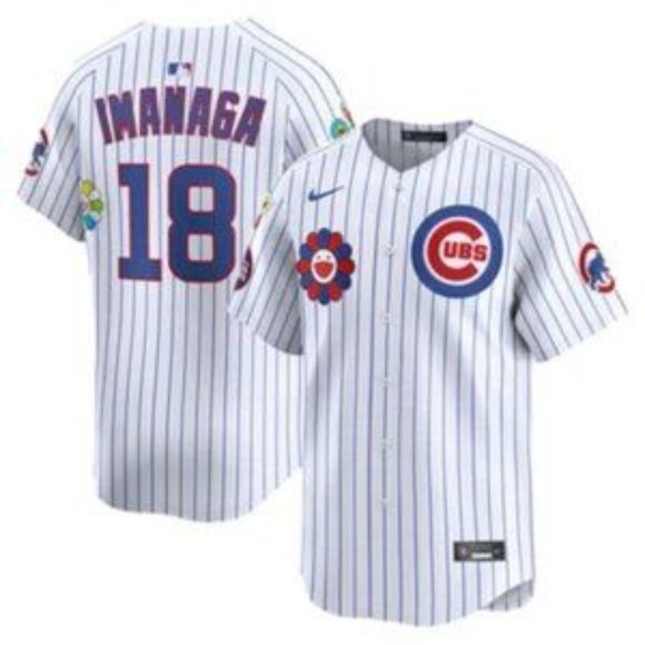 Mens Youths Kids Womens Shota Imanaga Takashi Murakami Tokyo White Jersey Stitch